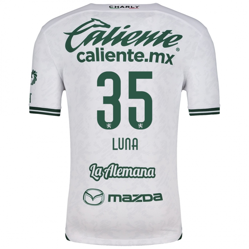 Niño Camiseta Diego Luna #35 Blanco Verde 2ª Equipación 2024/25 La Camisa México