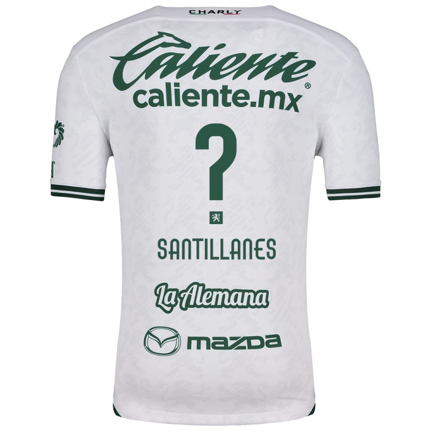 Niño Camiseta Antonio Santillanes #0 Blanco Verde 2ª Equipación 2024/25 La Camisa México