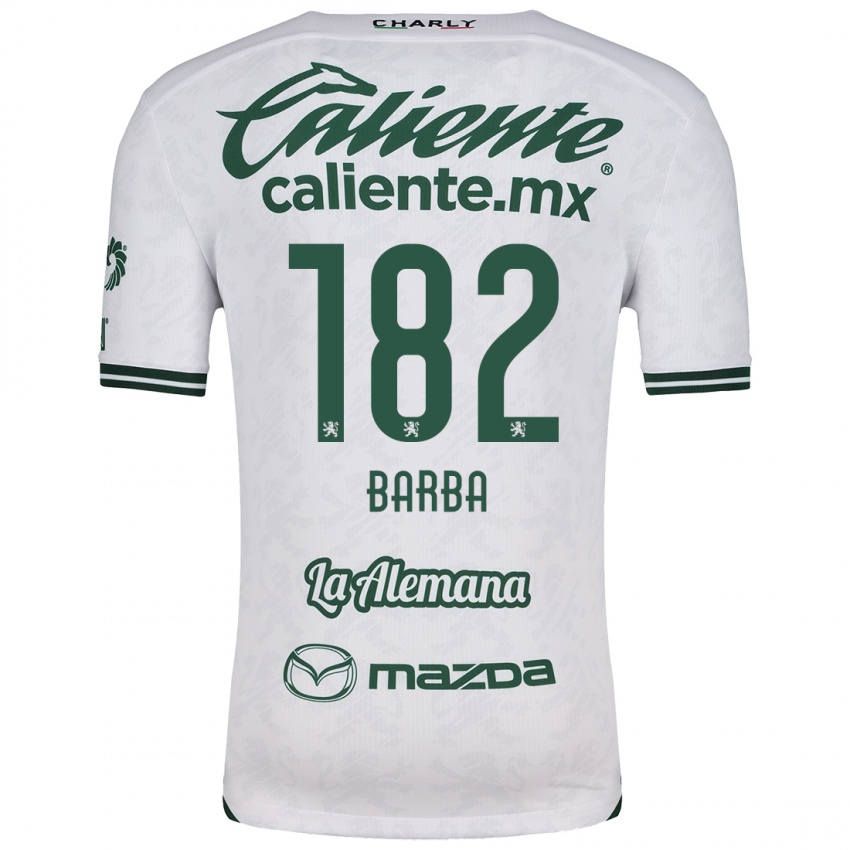 Niño Camiseta Austin Barba #182 Blanco Verde 2ª Equipación 2024/25 La Camisa México