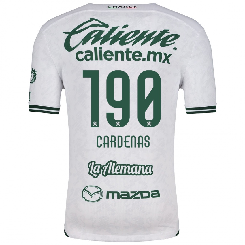 Niño Camiseta Emilio Cárdenas #190 Blanco Verde 2ª Equipación 2024/25 La Camisa México