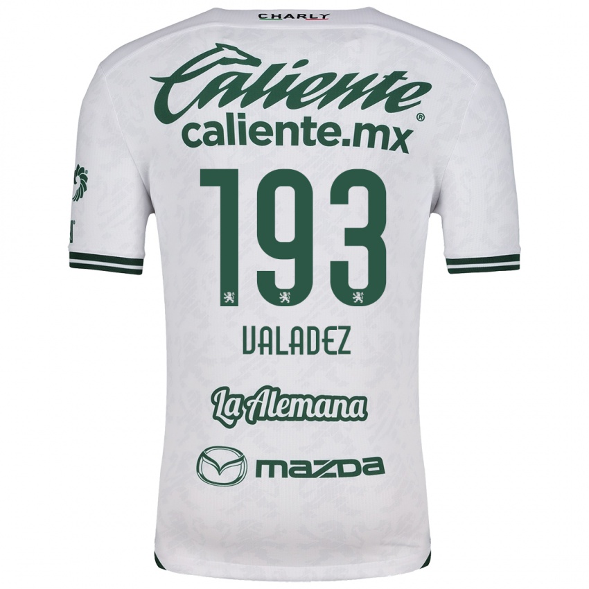 Niño Camiseta Luis Valadez #193 Blanco Verde 2ª Equipación 2024/25 La Camisa México