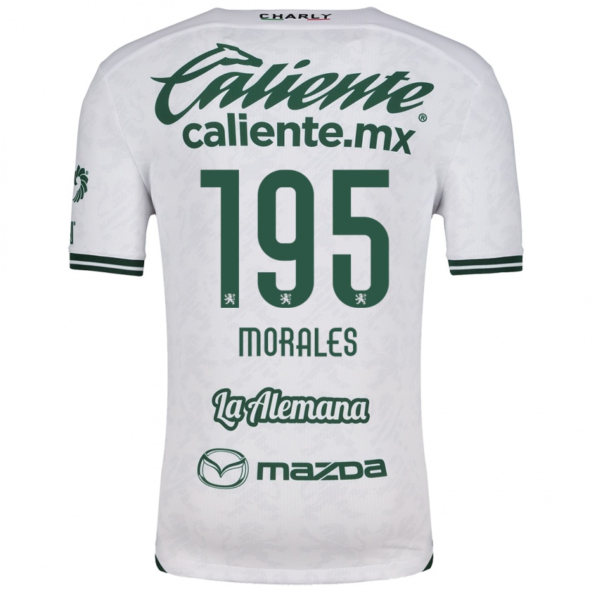 Niño Camiseta Daniel Morales #195 Blanco Verde 2ª Equipación 2024/25 La Camisa México