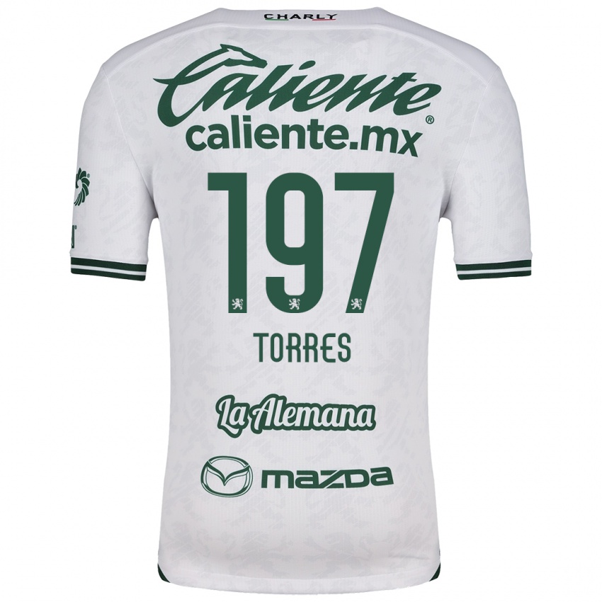 Niño Camiseta Erick Torres #197 Blanco Verde 2ª Equipación 2024/25 La Camisa México