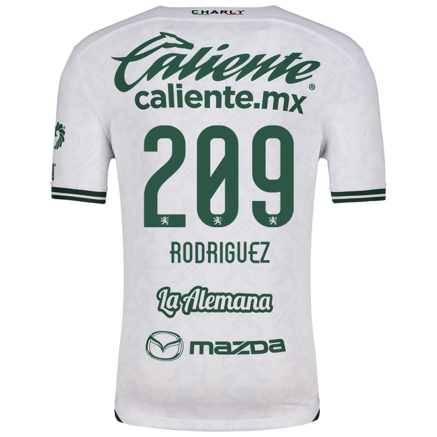 Niño Camiseta Víctor Rodríguez #209 Blanco Verde 2ª Equipación 2024/25 La Camisa México