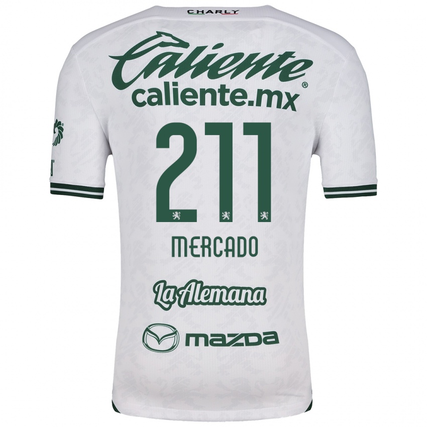 Niño Camiseta Diego Mercado #211 Blanco Verde 2ª Equipación 2024/25 La Camisa México