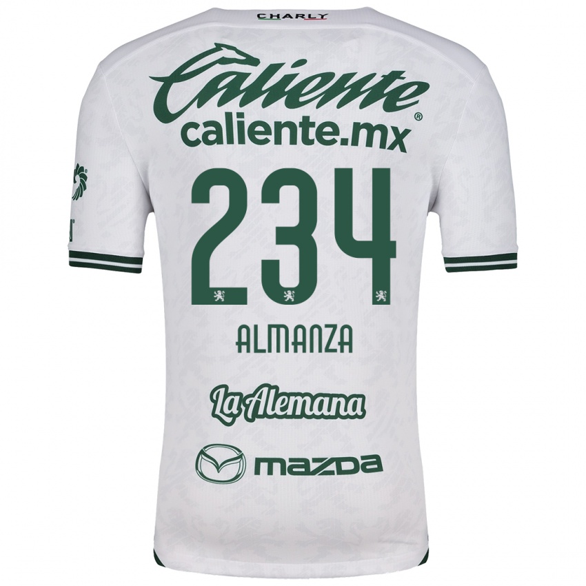 Niño Camiseta Román Almanza #234 Blanco Verde 2ª Equipación 2024/25 La Camisa México