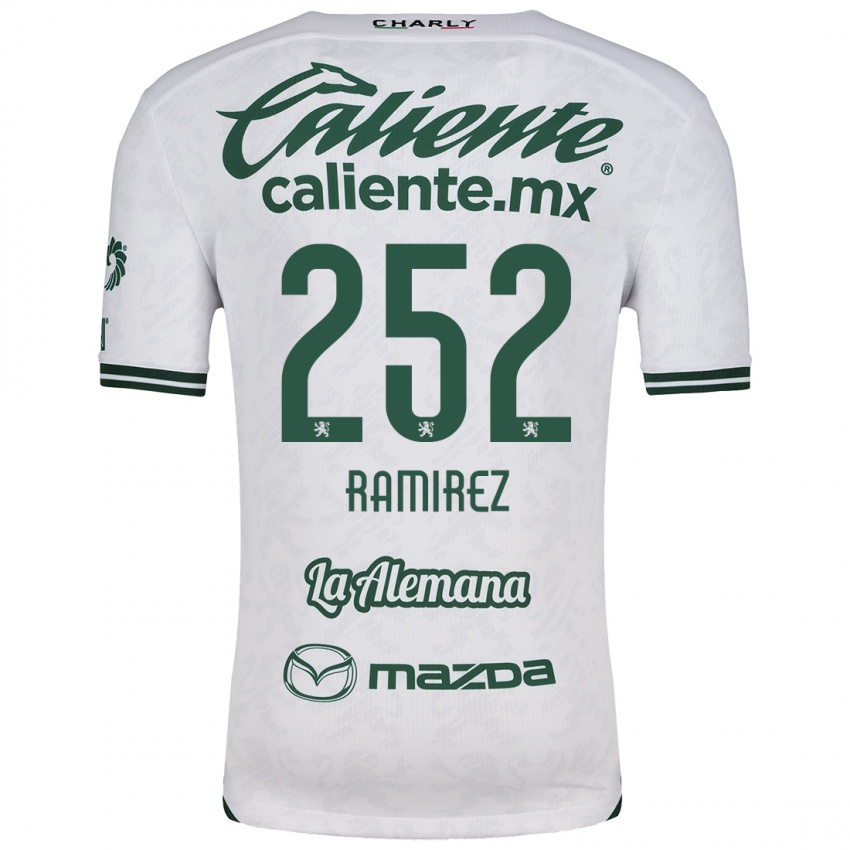 Niño Camiseta Luis Ramírez #252 Blanco Verde 2ª Equipación 2024/25 La Camisa México