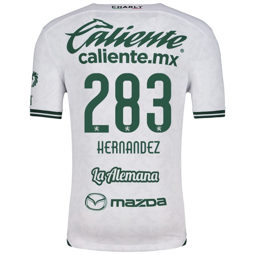 Niño Camiseta Karin Hernández #283 Blanco Verde 2ª Equipación 2024/25 La Camisa México