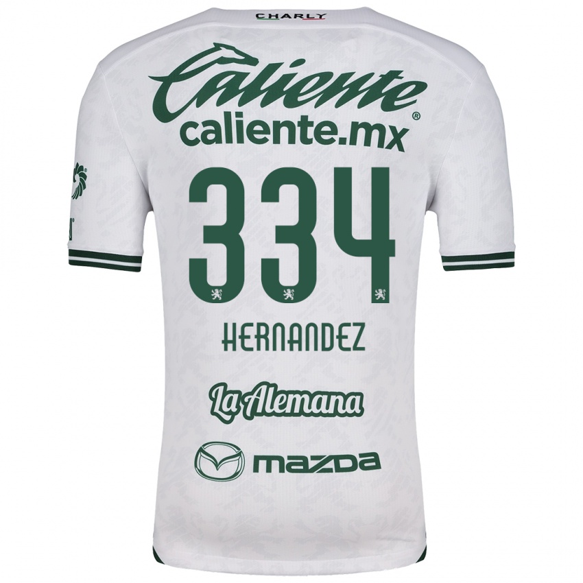 Niño Camiseta Alan Hernández #334 Blanco Verde 2ª Equipación 2024/25 La Camisa México