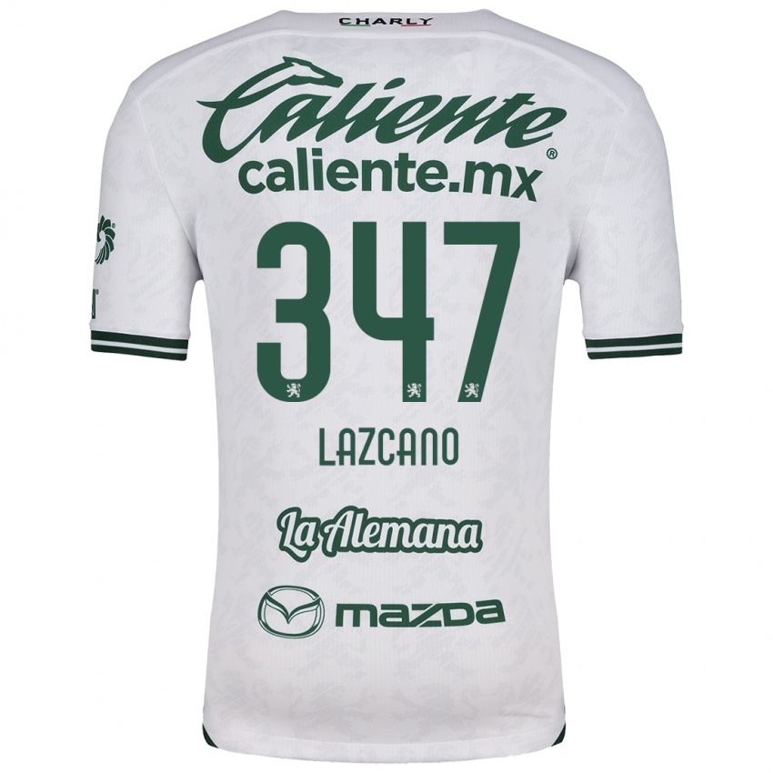 Niño Camiseta Evan Lazcano #347 Blanco Verde 2ª Equipación 2024/25 La Camisa México