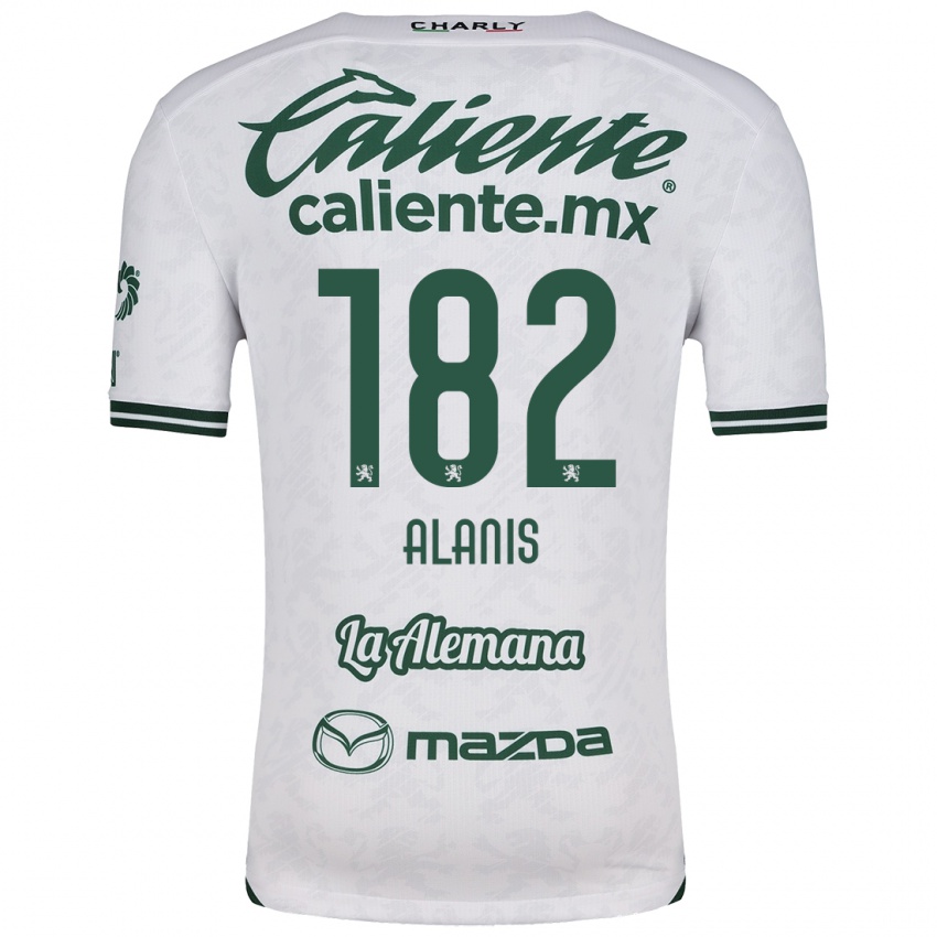 Niño Camiseta Alejandro Alanís #182 Blanco Verde 2ª Equipación 2024/25 La Camisa México