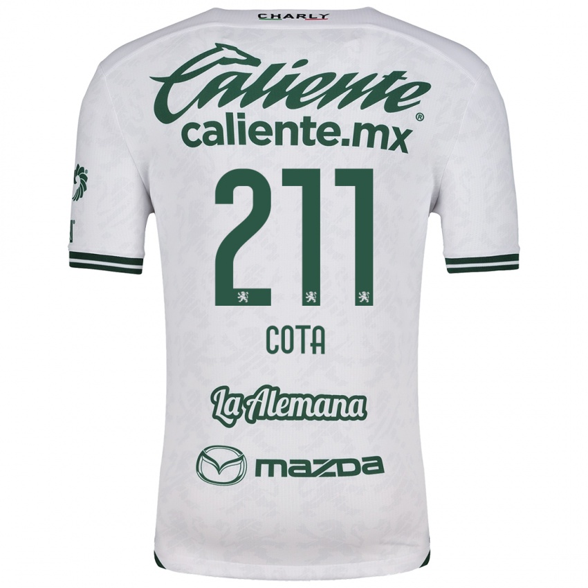 Niño Camiseta Luis Cota #211 Blanco Verde 2ª Equipación 2024/25 La Camisa México