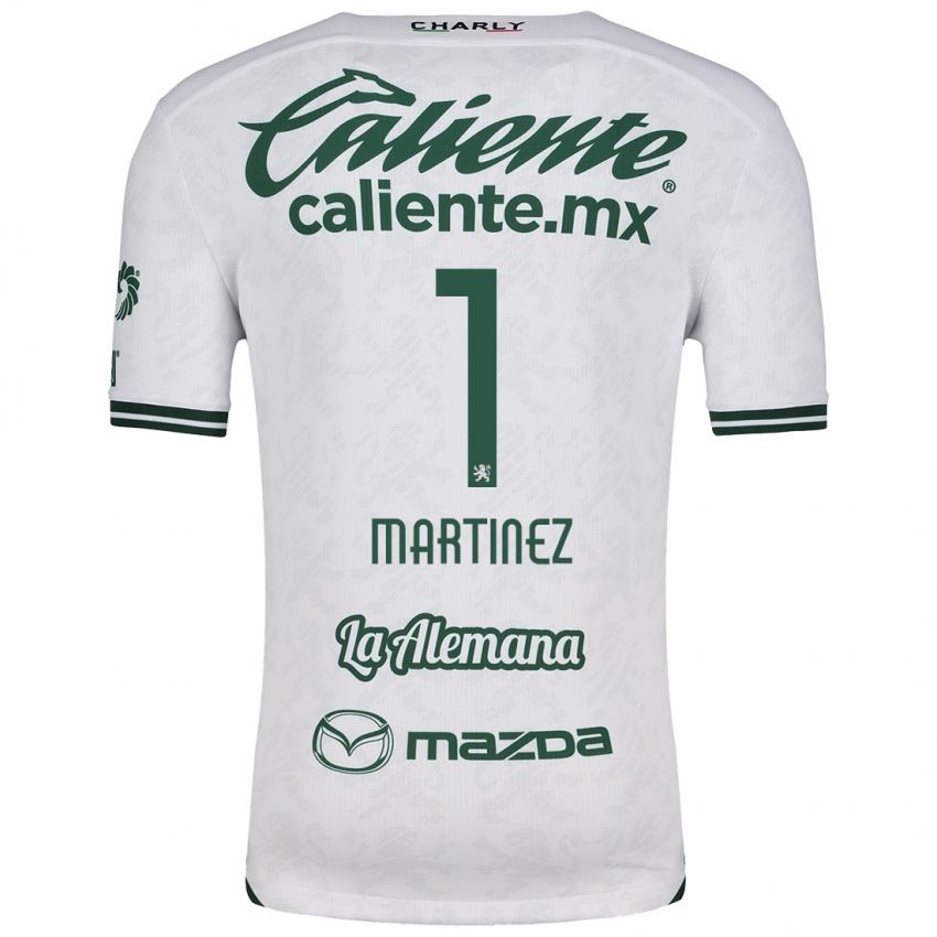 Niño Camiseta Angeles Martínez #1 Blanco Verde 2ª Equipación 2024/25 La Camisa México