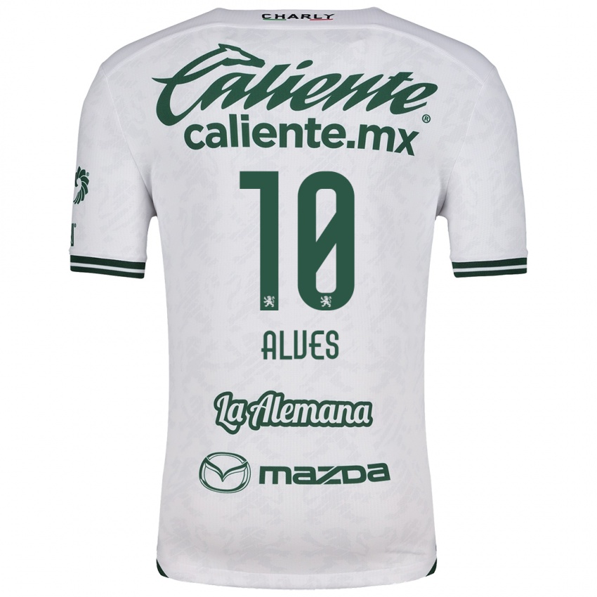 Niño Camiseta Maria Alves #10 Blanco Verde 2ª Equipación 2024/25 La Camisa México