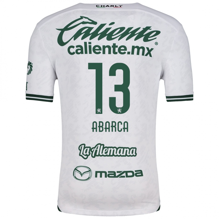 Niño Camiseta Vidalia Abarca #13 Blanco Verde 2ª Equipación 2024/25 La Camisa México