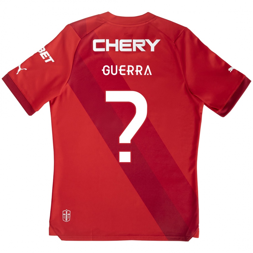 Niño Camiseta Mateo Guerra #0 Rojo Blanco 2ª Equipación 2024/25 La Camisa México