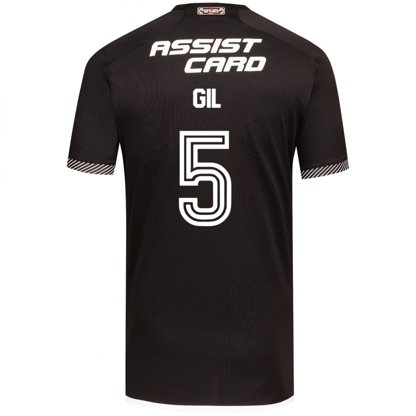 Niño Camiseta Leonardo Gil #5 Blanco Negro 2ª Equipación 2024/25 La Camisa México