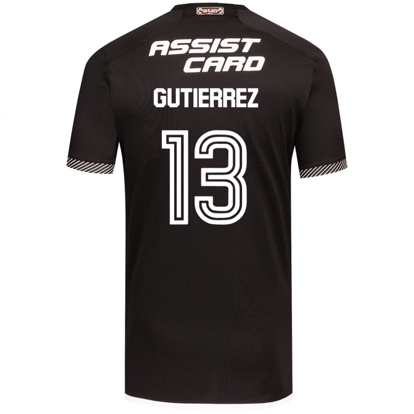 Niño Camiseta Bruno Gutiérrez #13 Blanco Negro 2ª Equipación 2024/25 La Camisa México