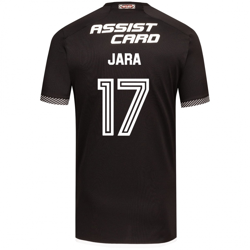 Niño Camiseta Ignacio Jara #17 Blanco Negro 2ª Equipación 2024/25 La Camisa México