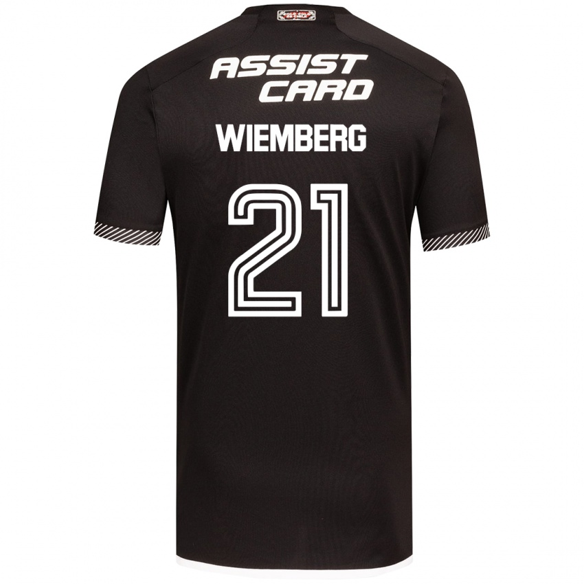 Niño Camiseta Erick Wiemberg #21 Blanco Negro 2ª Equipación 2024/25 La Camisa México