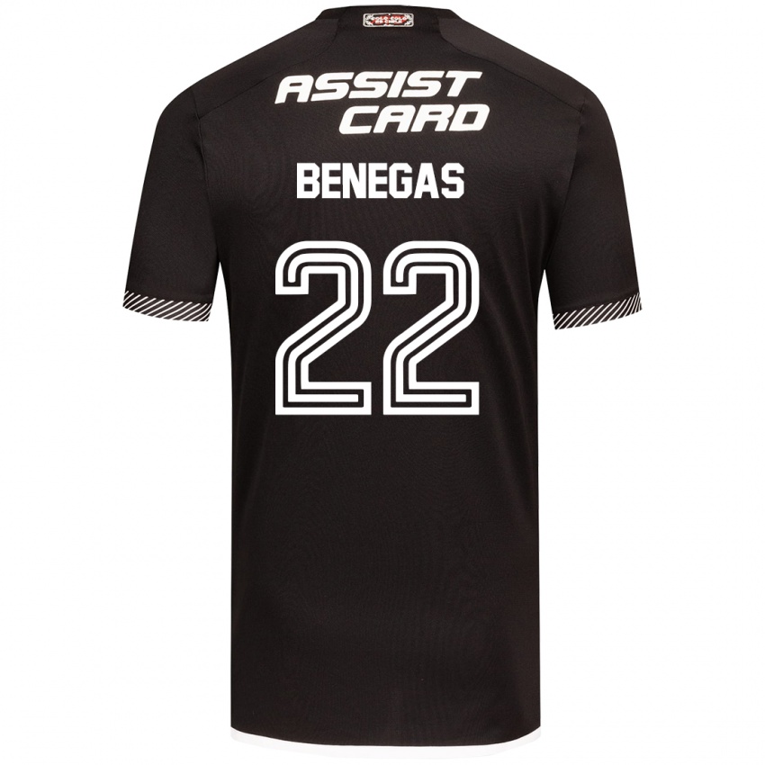 Niño Camiseta Leandro Benegas #22 Blanco Negro 2ª Equipación 2024/25 La Camisa México