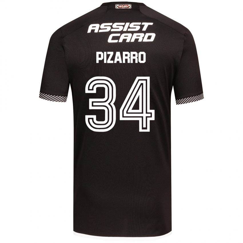 Niño Camiseta Vicente Pizarro #34 Blanco Negro 2ª Equipación 2024/25 La Camisa México