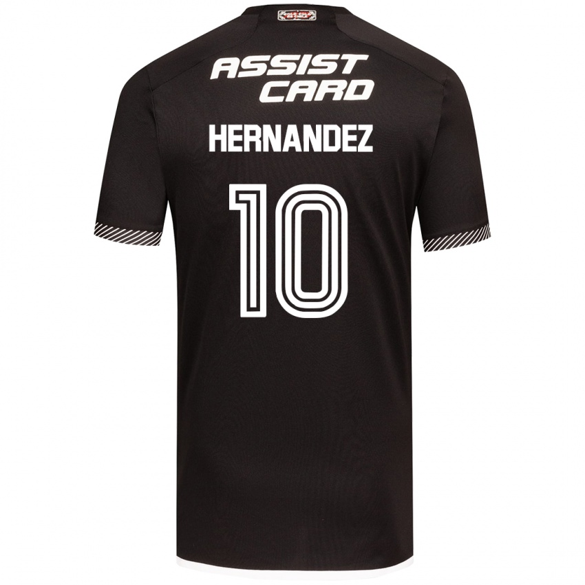 Niño Camiseta Leandro Hernández #10 Blanco Negro 2ª Equipación 2024/25 La Camisa México