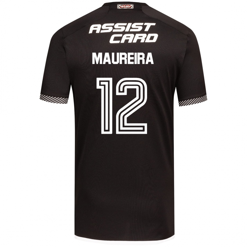 Niño Camiseta Gabriel Maureira #12 Blanco Negro 2ª Equipación 2024/25 La Camisa México