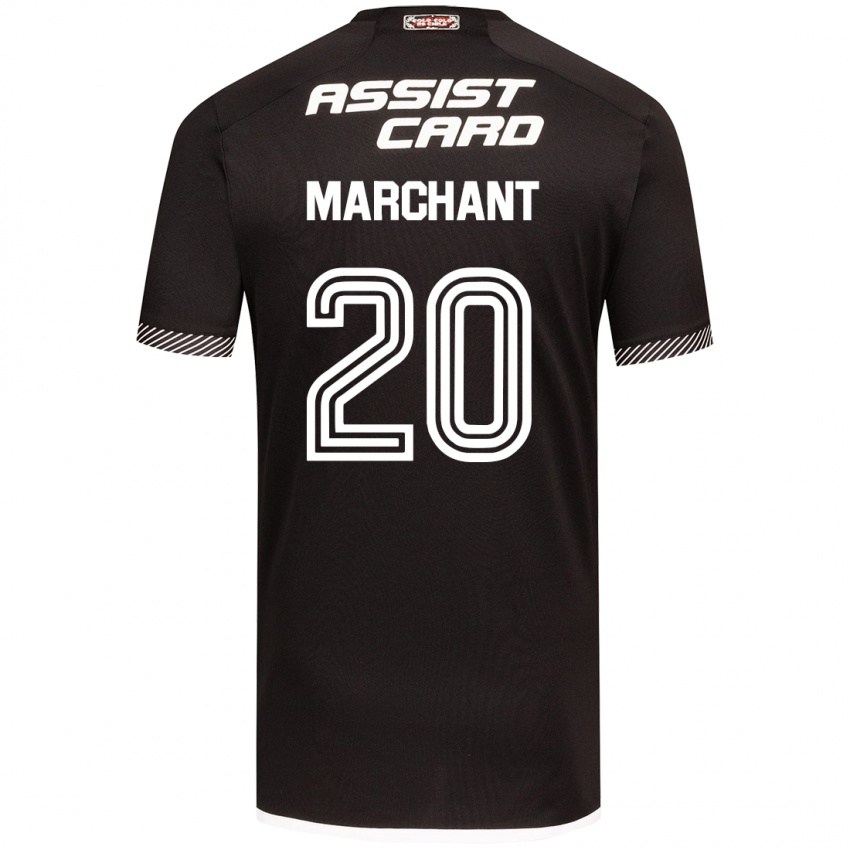 Niño Camiseta Francisco Marchant #20 Blanco Negro 2ª Equipación 2024/25 La Camisa México