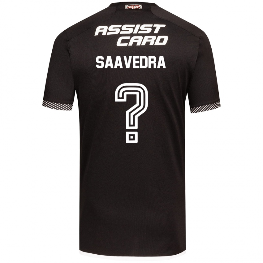 Niño Camiseta Danilo Saavedra #0 Blanco Negro 2ª Equipación 2024/25 La Camisa México