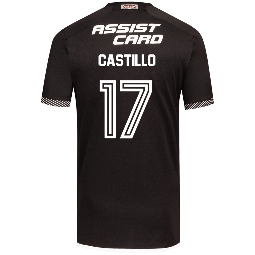 Niño Camiseta Fabián Castillo #17 Blanco Negro 2ª Equipación 2024/25 La Camisa México