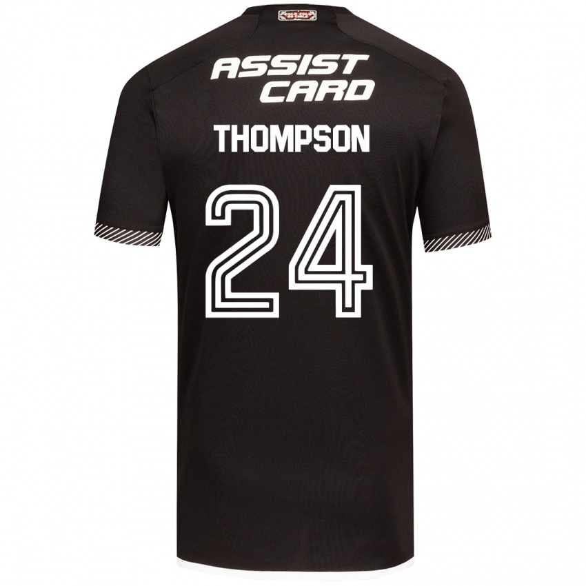 Niño Camiseta Jordhy Thompson #24 Blanco Negro 2ª Equipación 2024/25 La Camisa México