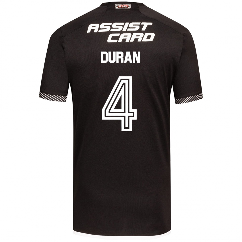 Niño Camiseta Elisa Durán #4 Blanco Negro 2ª Equipación 2024/25 La Camisa México