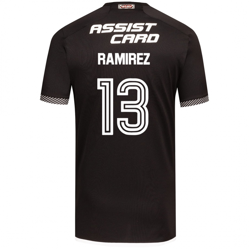 Niño Camiseta Fernanda Ramírez #13 Blanco Negro 2ª Equipación 2024/25 La Camisa México