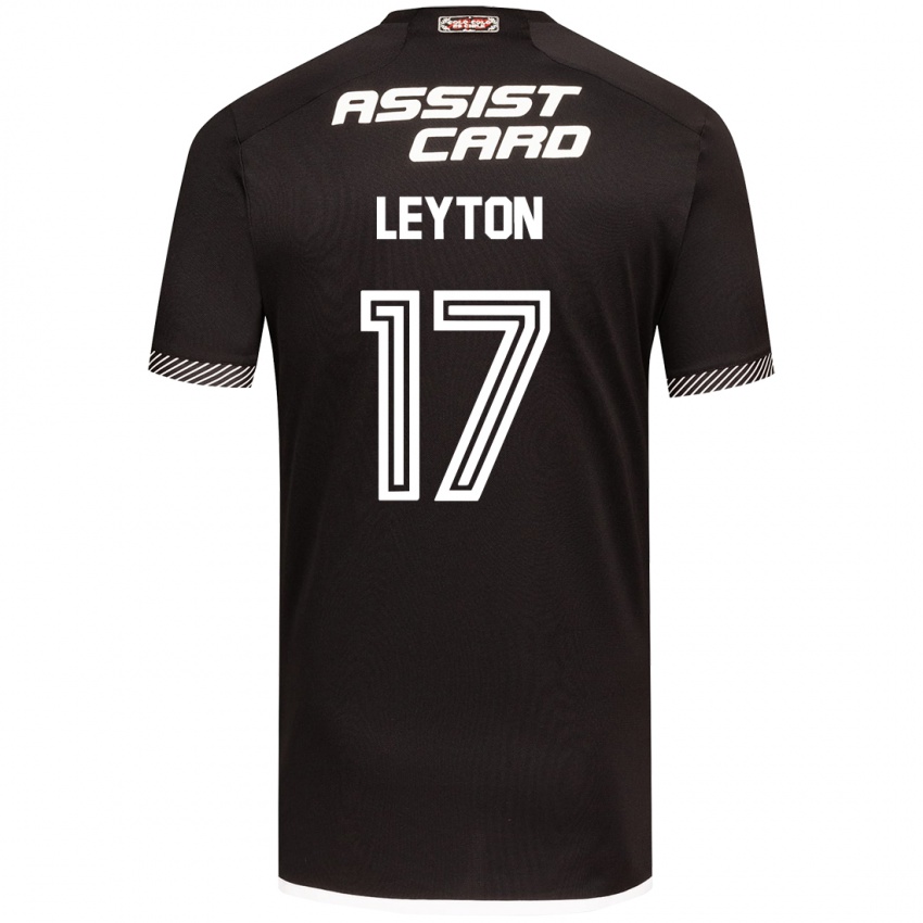 Niño Camiseta Geraldine Leyton #17 Blanco Negro 2ª Equipación 2024/25 La Camisa México