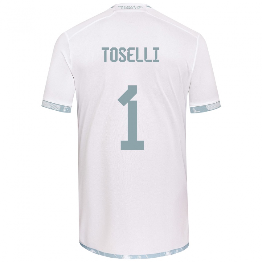 Niño Camiseta Cristopher Toselli #1 Gris Blanco 2ª Equipación 2024/25 La Camisa México