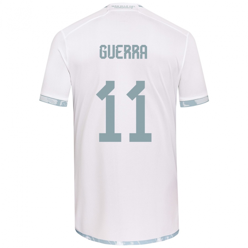 Niño Camiseta Nicolás Guerra #11 Gris Blanco 2ª Equipación 2024/25 La Camisa México