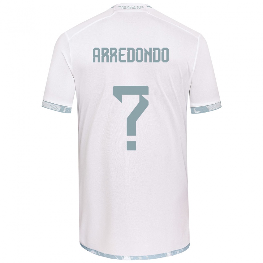 Niño Camiseta Milovan Arredondo #0 Gris Blanco 2ª Equipación 2024/25 La Camisa México