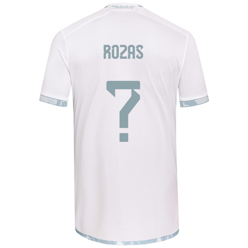 Niño Camiseta Sergio Rozas #0 Gris Blanco 2ª Equipación 2024/25 La Camisa México