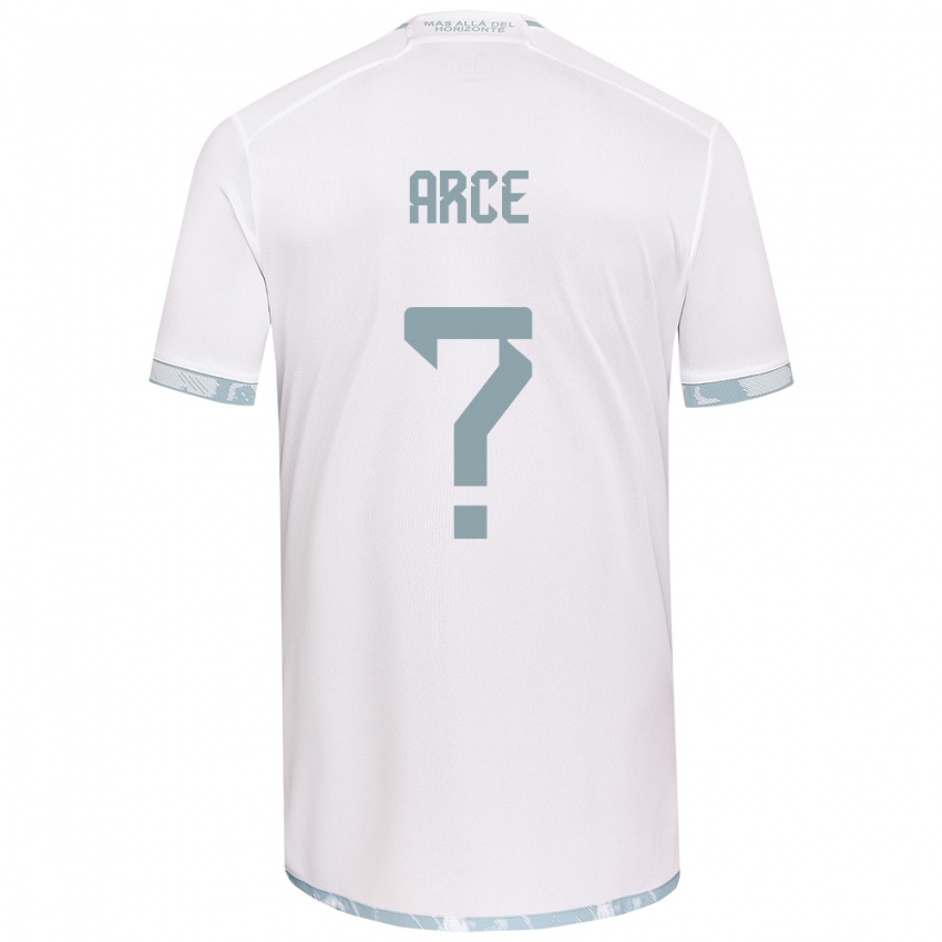 Niño Camiseta Agustín Arce #0 Gris Blanco 2ª Equipación 2024/25 La Camisa México