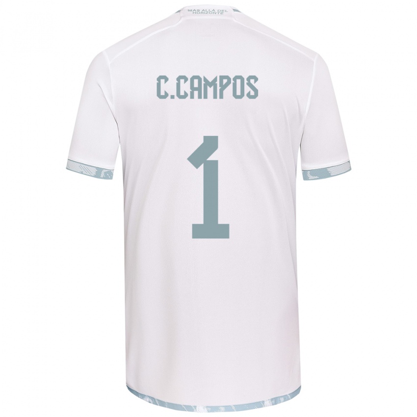 Niño Camiseta Cristóbal Campos #1 Gris Blanco 2ª Equipación 2024/25 La Camisa México