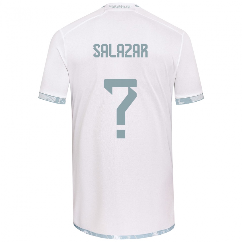 Niño Camiseta Yahir Salazar #0 Gris Blanco 2ª Equipación 2024/25 La Camisa México