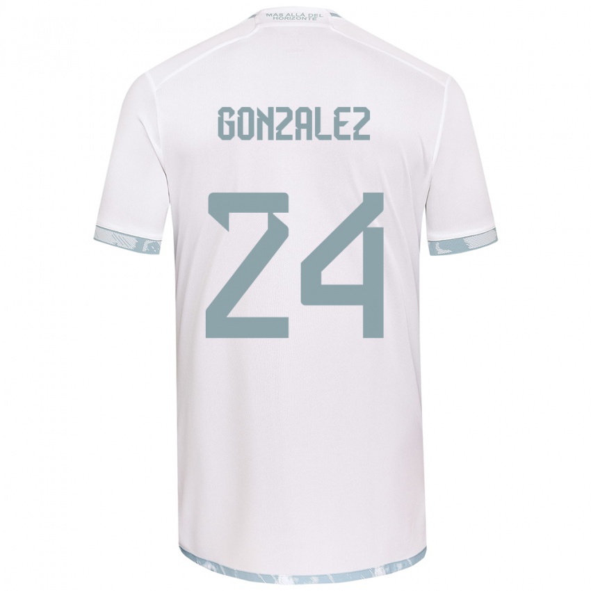 Niño Camiseta Emma González #24 Gris Blanco 2ª Equipación 2024/25 La Camisa México