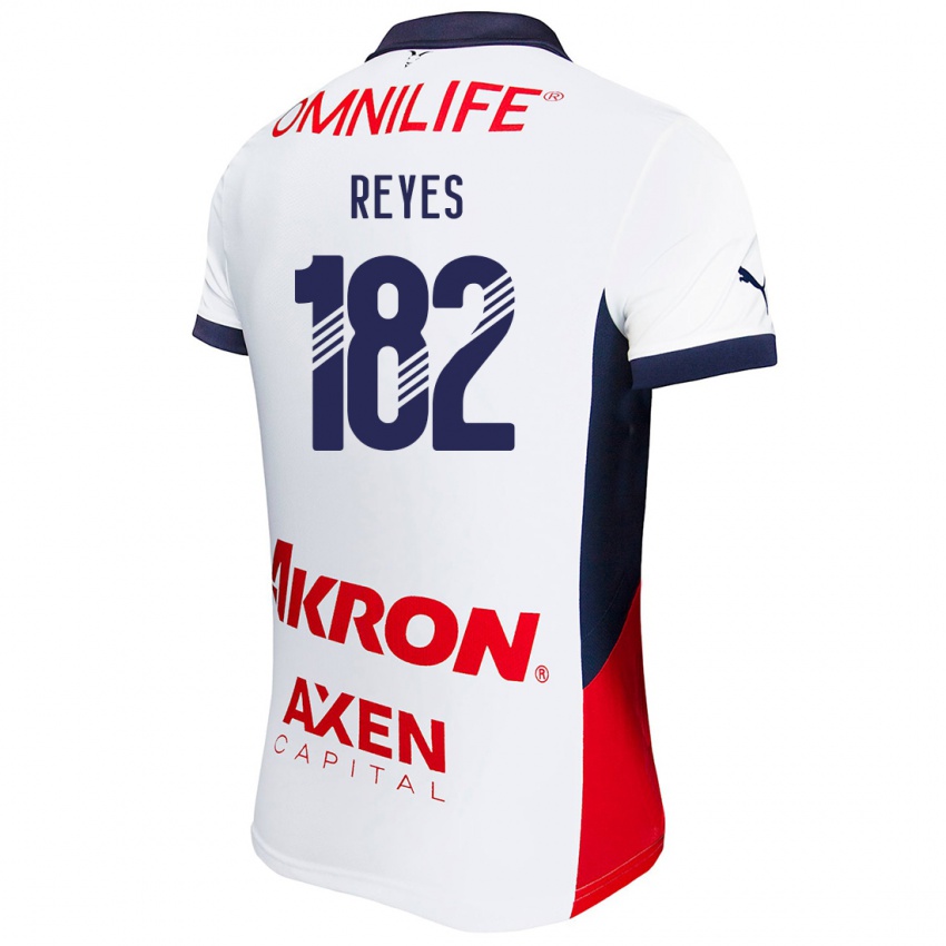 Niño Camiseta Mauricio Reyes #182 Blanco Rojo Azul 2ª Equipación 2024/25 La Camisa México