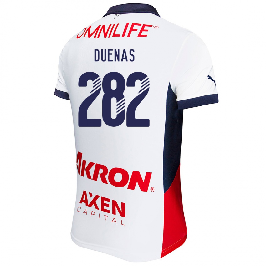 Niño Camiseta Omar Dueñas #282 Blanco Rojo Azul 2ª Equipación 2024/25 La Camisa México