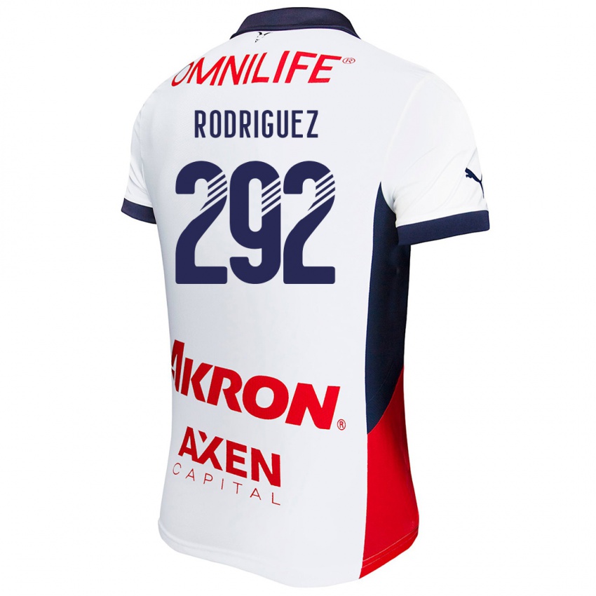 Niño Camiseta Emiliano Rodríguez #292 Blanco Rojo Azul 2ª Equipación 2024/25 La Camisa México