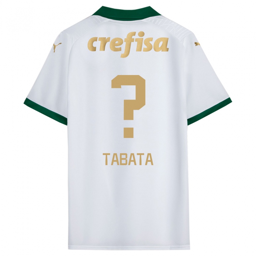 Niño Camiseta Bruno Tabata #0 Blanco Verde 2ª Equipación 2024/25 La Camisa México