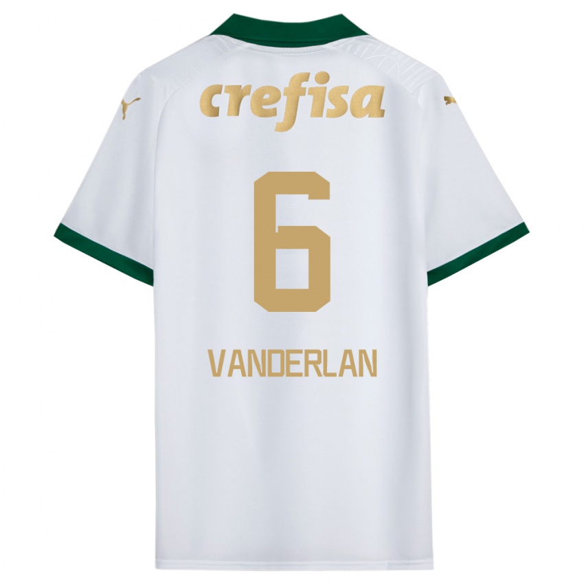 Niño Camiseta Vanderlan #6 Blanco Verde 2ª Equipación 2024/25 La Camisa México