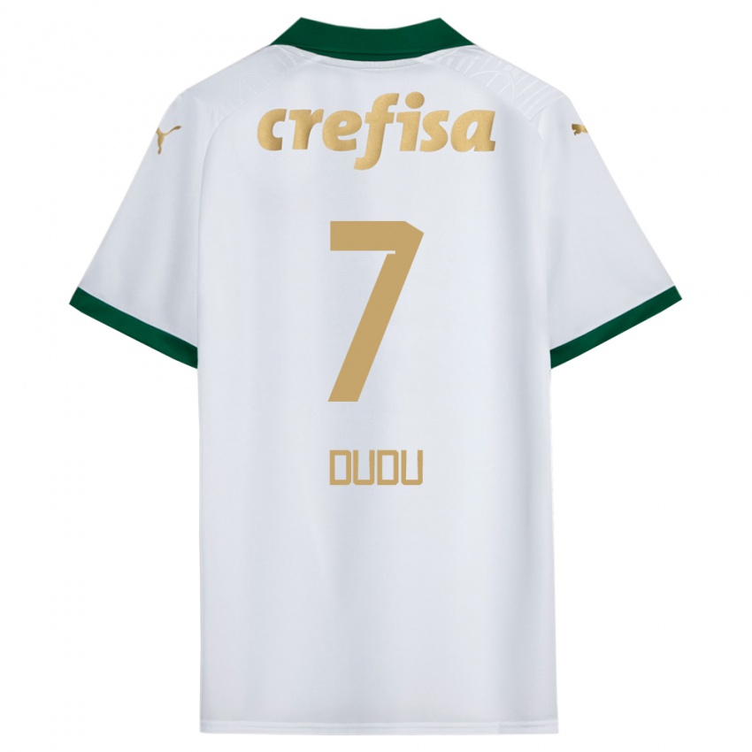 Niño Camiseta Dudu #7 Blanco Verde 2ª Equipación 2024/25 La Camisa México