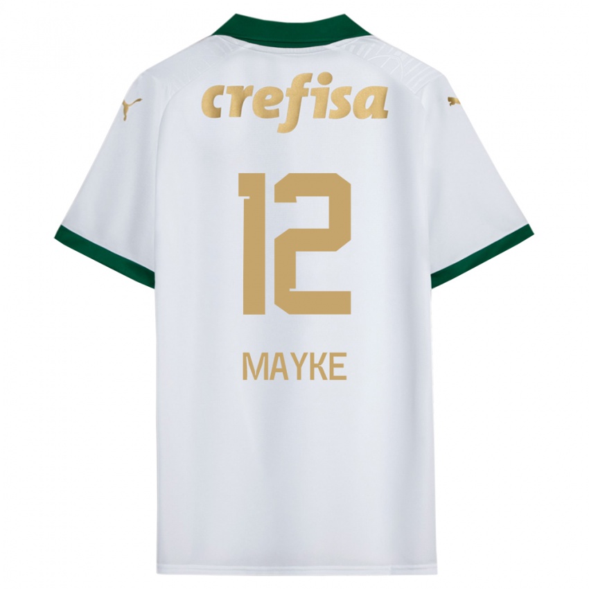 Niño Camiseta Mayke #12 Blanco Verde 2ª Equipación 2024/25 La Camisa México